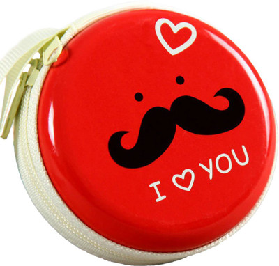 spartone Aluminium Zipper Headphone Case For Universal(RED)