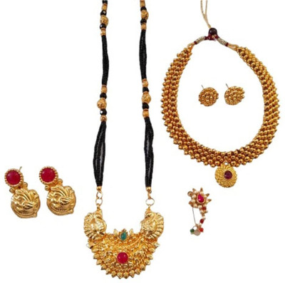 Swaroop Designer Alloy Multicolor Jewellery Set(Pack of 1)