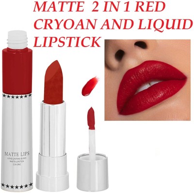 MYEONG BEST AND PROFESSIONAL BRIDAL MAKE UP USE 2 IN 1 LIP MAKE UP LIPSTICK(red, 8 g)