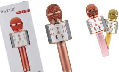 Bygaura L158_WS858 Plus Wireless Mic With Speaker For Singing Color May vary (Pack of 1) Microphone