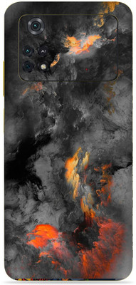 SkinoMania Poco M4 Pro-(4G) Mobile Skin(Black-Clouds)