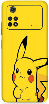 SkinoMania Poco M4 Pro-(4G) Mobile Skin(Multicolor Cute-Pikachu)