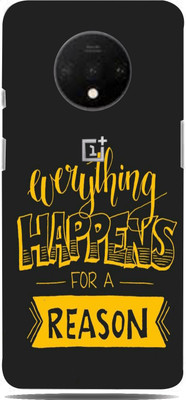 Mclaxa Happens Reason Mobile Back Skin Guard, Happens Reason, One Plus 7T Mobile Skin(Happens Reason Skin With Super Matte Finish)