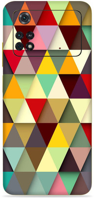 SkinoMania Poco M4 Pro-(4G) Mobile Skin(Multicolor Triangles)