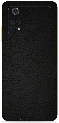 SkinoMania Poco M4 Pro-(4G) Mobile Skin(Leather-Black)