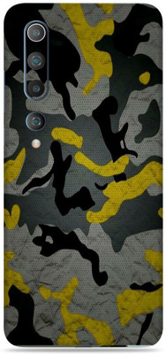 SkinoMania Mi-10-5G Mobile Skin(Multicolor Camo-Yellow)