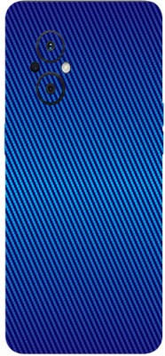 BUGGU Oppo F21 Pro 5G Mobile Skin(Ultra Super Blue Carbon Fiber Skin With High Matte Finish.)