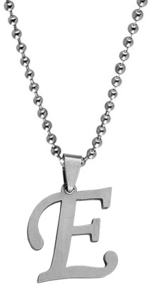 M Men Style English Alphabet Initial Charms Letter Initial E Alphabet SPn2022311 Sterling Silver Stainless Steel Pendant