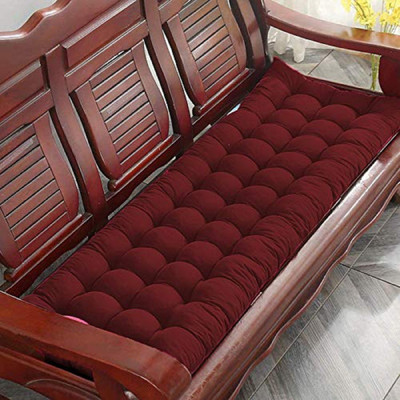 OneNonly Rocking Chair Cushion Microfibre Solid Chair Pad Pack of 1(Maroon)