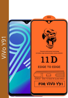 NEASH Edge To Edge Tempered Glass for ViVo Y91(Pack of 1)