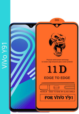 Pandaco Edge To Edge Tempered Glass for ViVo Y91(Pack of 1)
