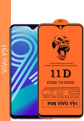 NEASH Edge To Edge Tempered Glass for ViVo Y91(Pack of 1)