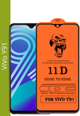 Pandaco Edge To Edge Tempered Glass for ViVo Y91(Pack of 1)