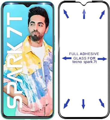 VISHZONE Edge To Edge Tempered Glass for Tecno Spark 7T(Pack of 1)