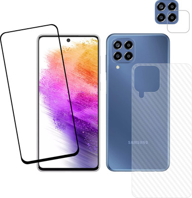 Ten To 11 Front and Back Tempered Glass for Samsung Galaxy M53 5G, Samsung Galaxy M53 5G (Back Carbon Fiber)(Pack of 3)