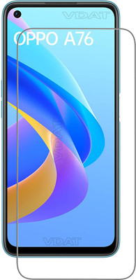 VDAT Tempered Glass Guard for Oppo A76, Oppo A76 5G(Pack of 1)