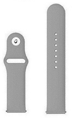 BLACK LOVIES 20MM SOFT SILICON BELT Smart Watch Strap(Grey)
