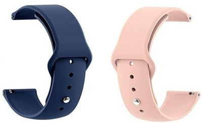 BLACK LOVIES 20MM SOFT SILICON BELT Smart Watch Strap(Pink, Blue)