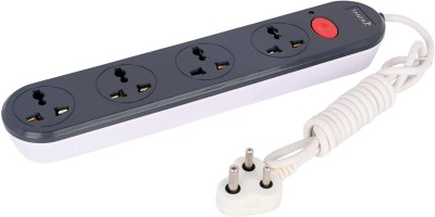 TANTRA Multi Purpose 4 + 1 Power Strip with Master 6A OR 240 Volts Extension Cord 4  Socket Extension Boards(Grey, 1.7 m)