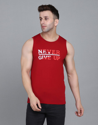 IESHNE LIFESTYLE Printed Men Round Neck Maroon T-Shirt