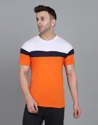 IESHNE LIFESTYLE Printed Men Round Neck Multicolor T-Shirt