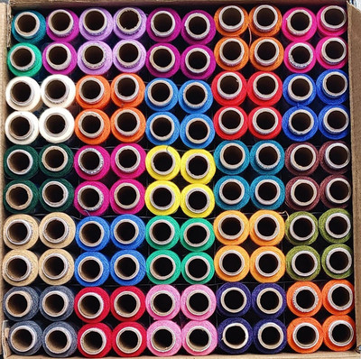 Classvilla Multicolor Thread(150 m Pack of100)