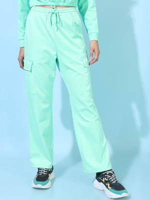 Tokyo Talkies Regular Fit Women Green Trousers
