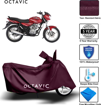 octavic Waterproof Two Wheeler Cover for Bajaj(Discover 125 DTS-i, Maroon)