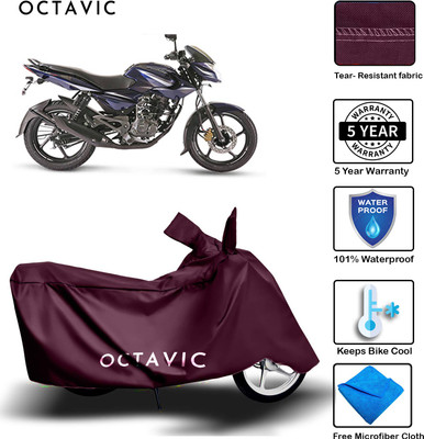 octavic Waterproof Two Wheeler Cover for Bajaj(Pulsar 135 LS DTS-i, Maroon)