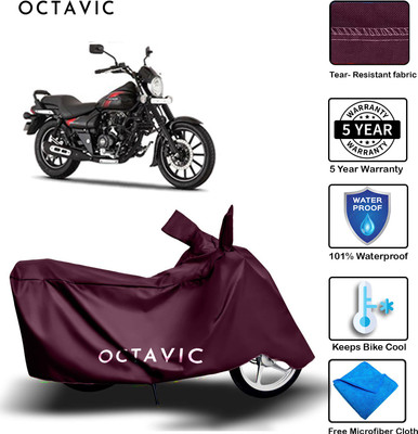 octavic Waterproof Two Wheeler Cover for Bajaj(Avenger Street 220, Maroon)