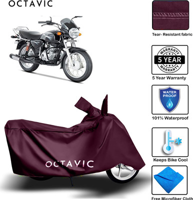 octavic Waterproof Two Wheeler Cover for Bajaj(Boxer, Maroon)