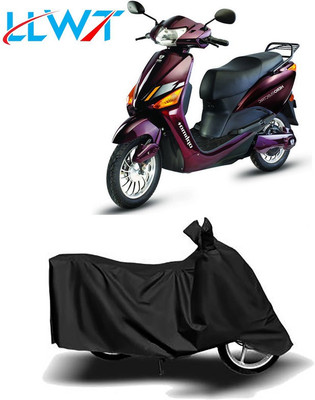 KPIND Waterproof Two Wheeler Cover for Hero Electric(Electric Optima Plus, Black)