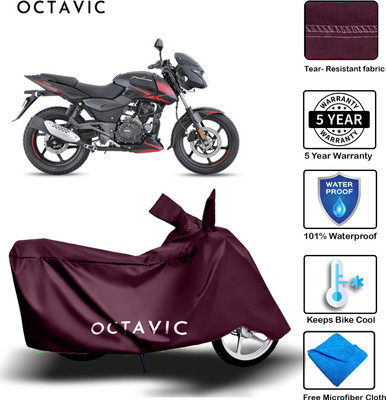 octavic Waterproof Two Wheeler Cover for Bajaj(Pulsar 180 DTS-i, Maroon)