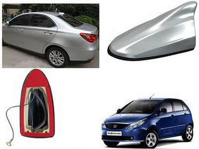 EXCHANGE CARTRENDING Antena-Slvr-Tata Hexa Shark Fin Roof top Signal Receiver AM/FM Antenna for Tata Indica Whip Vehicle Antenna