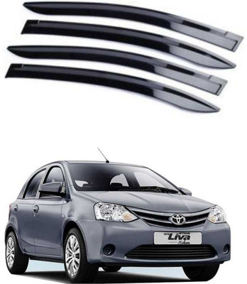 KRISHNA AUTO For Non-convertibles Front, Rear Wind Deflector(Toyota Etios Liva)
