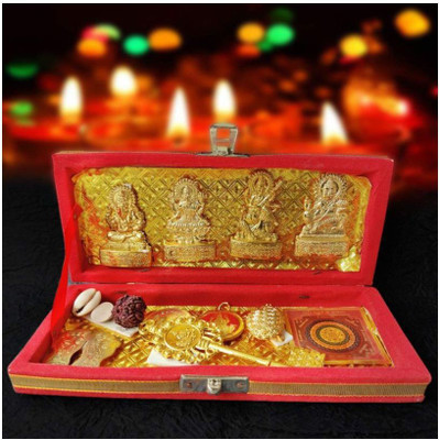 PAYSTORE Shri Dhan Laxmi - Kuber bhandari Yantra genrate a sou source of income Brass Yantra