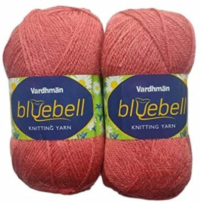 KYSS Vardhman Bluebell Wool Hand Knitting Wool/Art Craft Yarn, Shade No-46, 400 GM