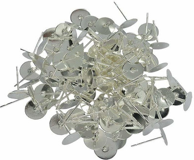 navjai Earring Backpush Backs Stoppers Bullet Clutch Portable Flat pad Stoppers 25pcs