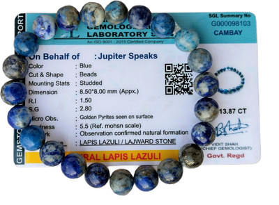 jupiter speaks Stone Lapis Lazuli Bracelet