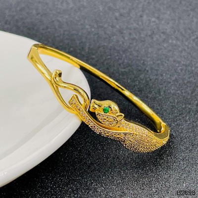 ZIVOM Copper Cubic Zirconia Gold-plated Kada