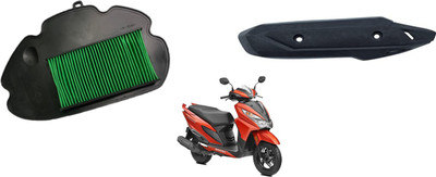 Digital Craft GRAZIA COMBO AIR FILTER . SILENCER COVER Bike Exhaust Heat Shield