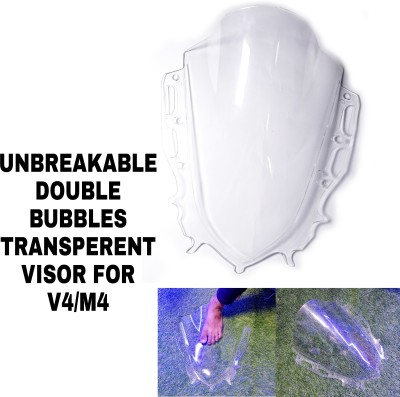 imad UNBREAKBLE DOUBLE BUBBLE VISOR Bike Windshield