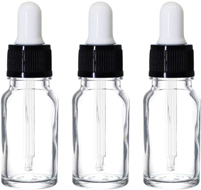 nsb herbals 10 ml Glass Bottle(Pack of 3, Clear)