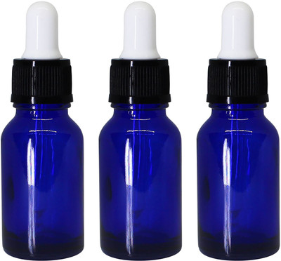 nsb herbals 15 ml Glass Bottle(Pack of 3, Blue)