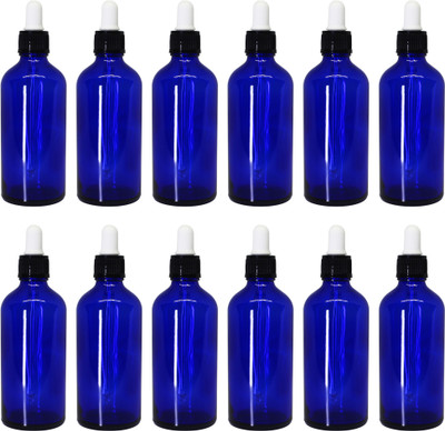 nsb herbals 100 ml Glass Bottle(Pack of 12, Blue)