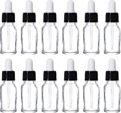 nsb herbals 10 ml Glass Bottle(Pack of 12, Clear)