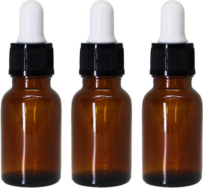 nsb herbals 15 ml Glass Bottle(Pack of 3, Brown)