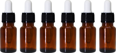 nsb herbals 10 ml Glass Bottle(Pack of 6, Brown)