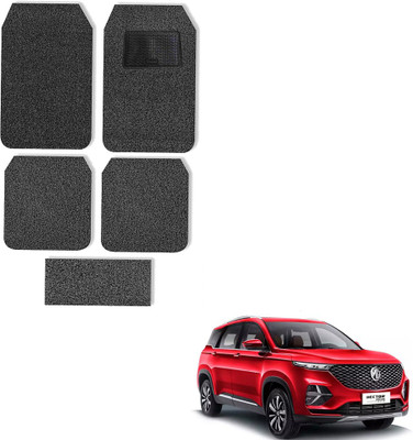 Oshotto Rubber, Plastic Standard Mat For  MG Hector Plus(Black)
