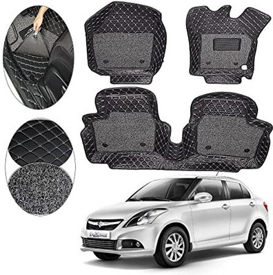 Goodzup Leather 7D Mat For  Maruti Suzuki Swift Dzire(Black)